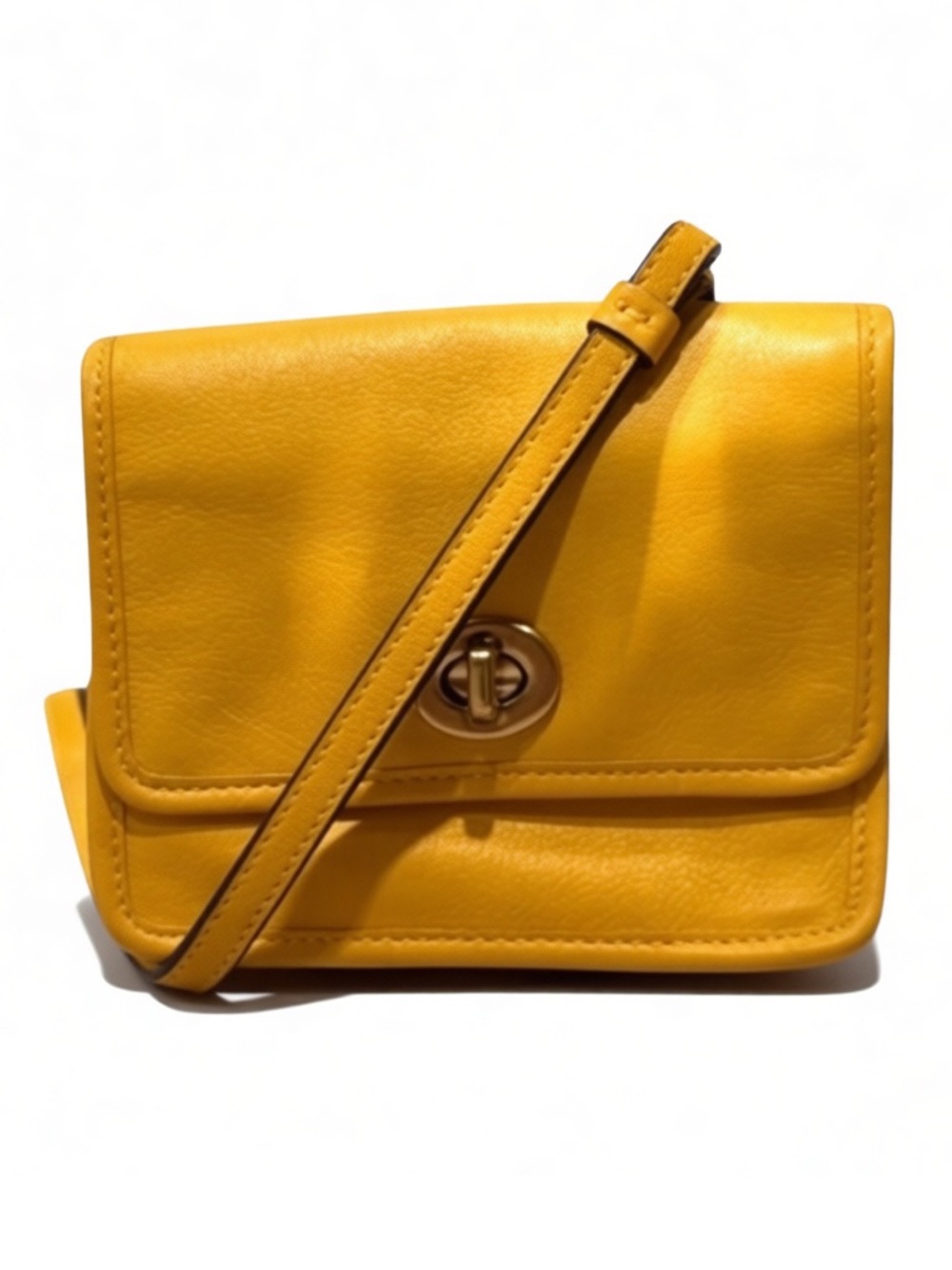 Coach Park Mini Crossbody 49872 Sunshine Yellow brass hardware (B4/SO) 2013–2014
